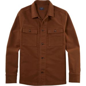 OLYMP Casual modern fit overhemd, popeline, roodbruin