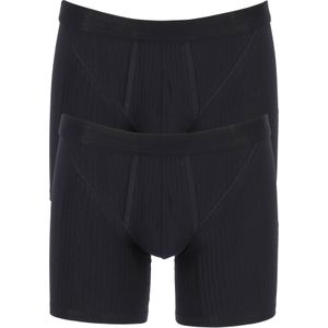 SCHIESSER Authentic shorts (2-pack), met gulp, zwart