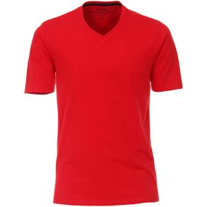 Redmond regular fit T-shirt, korte mouw V-hals, rood