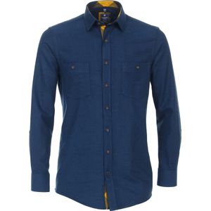 3 voor 99 | Redmond comfort fit overhemd, popeline weving, blauw 41/42