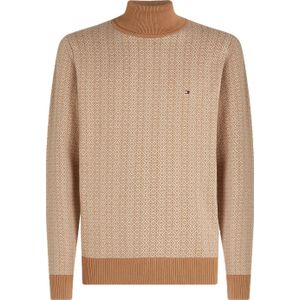 Tommy Hilfiger heren coltrui katoen, bruin