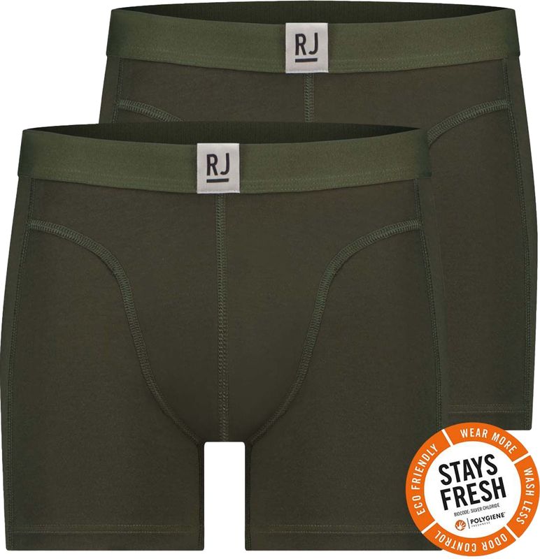 RJ Bodywear - Everyday Breda - Boxershorts - Donkergroen - 2-pack