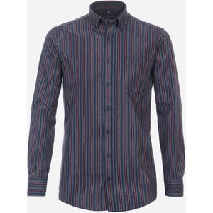 CASA MODA Sport comfort fit overhemd, flanel, blauw gestreept 39/40