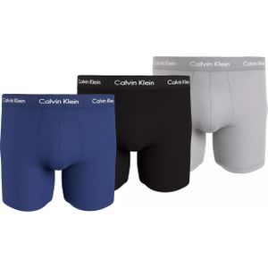Calvin Klein Boxer Briefs (3-pack), heren boxers extra lang, multicolor -  Maat: 3XL