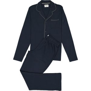 TEN CATE men pyjama, met knoopjes, donkerblauw