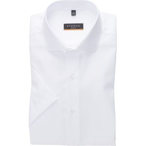 ETERNA slim fit overhemd korte mouw, popeline, wit