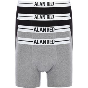 ALAN RED boxershorts (4-pack), zwart / grijs -  Maat: XXL