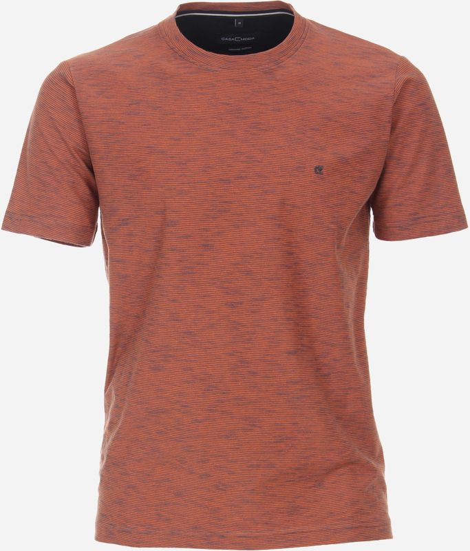 CASA MODA comfort fit heren T-shirt, oranje dessin