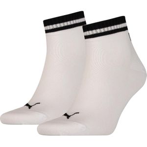 Puma - Heritage Quarter - Hoge Enkelsokken - Wit - 2-pack