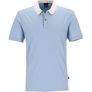 BOSS - Phillipson - Slim Fit Polo - Lichtblauw - Pique