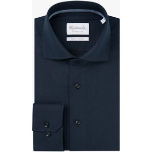 Michaelis slim fit heren overhemd, dobby, groen