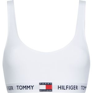 Tommy Hilfiger dames Tommy 85 bralette, katoen ongevoerd, wit