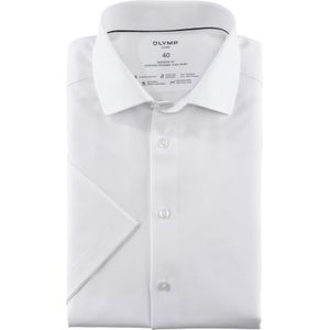 OLYMP Luxor 24/7 modern fit overhemd, korte mouw, Dynamic Flex, wit 43