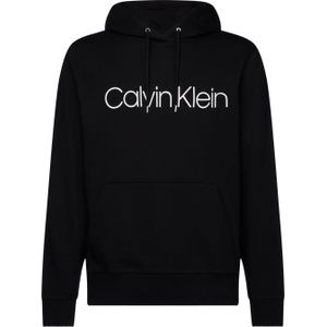 Calvin Klein heren hoodie katoen, Cotton Logo Hoodie, zwart -  Maat: XS