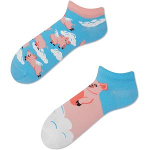 Many Mornings unisex enkelsokken, Piggy Dream Low