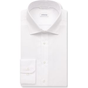 Seidensticker shaped fit overhemd, popeline, wit