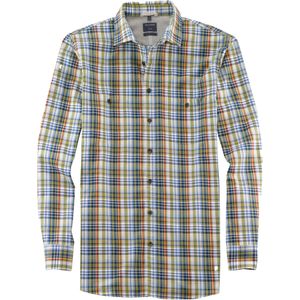 OLYMP Casual modern fit overhemd, twill, groen geruit