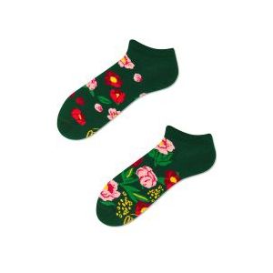 Many Mornings unisex enkelsokken, Flower Power Green low - Unisex - Maat: 35-38