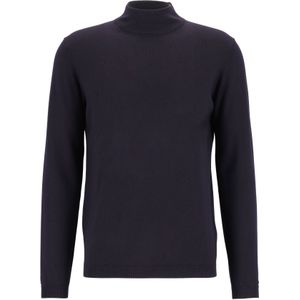 ETERNA modern fit trui wol, coltrui, donkerblauw -  Maat: XL