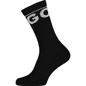 HUGO logo sokken sportief, hoge enkelsokken, zwart -  Maat: 43-46