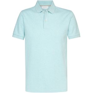 Profuomo slim fit heren polo, blauw