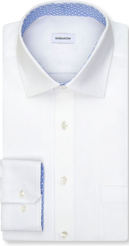 Seidensticker - Businessoverhemd - Wit - Regular 1/1 Kentkraag - Effen