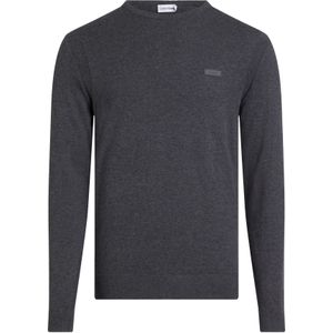 Calvin Klein heren pullover katoenmengsel, Cotton Silk Blend weater, grijs -  Maat: XL