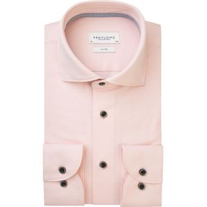 Profuomo slim fit heren overhemd, jersey, roze