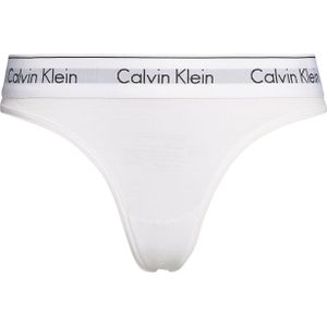 Calvin Klein dames Modern Cotton string, wit -  Maat: XS