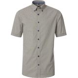 CASA MODA - Sport Comfort Fit - Overhemd - Blauw Dessin - Korte Mouw - Strijkvriendelijk