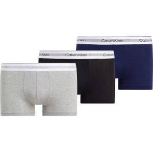 Calvin Klein Trunk (3-pack), heren boxers normale lengte, zwart, groen, beige