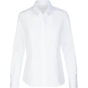 Seidensticker dames blouse regular fit, wit -  Maat: 54