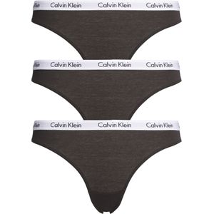 Calvin Klein dames slips (3-pack), zwart -  Maat: L