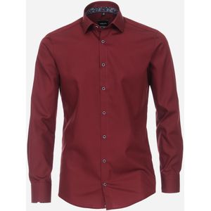 VENTI modern fit overhemd, popeline, rood 48