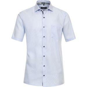 CASA MODA comfort fit overhemd, korte mouw, twill, blauw