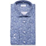 Seidensticker slim fit overhemd, popeline, blauw dessin