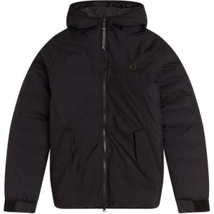 Fred Perry Insulated Hooded Jacket J2572, heren winterjas, zwart -  Maat: XXL