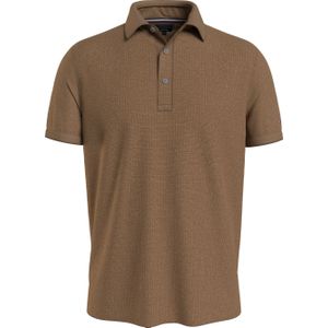 Tommy Hilfiger Dc Oxford Modal Regular Polo, heren poloshirt, beige -  Maat: XXL