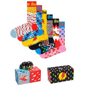 Happy Socks Bowie Gift Set (6-pack), unisex sokken in cadeauverpakking - Unisex - Maat: 36-40