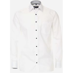 CASA MODA comfort fit overhemd, mouwlengte 7, popeline, wit 53