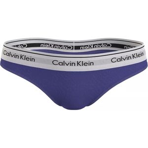 Calvin Klein dames thong (ff) (1-pack), string, blauw -  Maat: 3XL