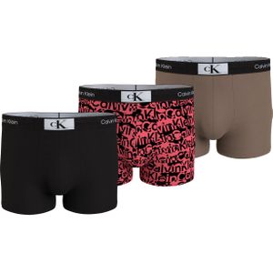 Calvin Klein Trunk (3-pack), heren boxers normale lengte, multicolor -  Maat: XL