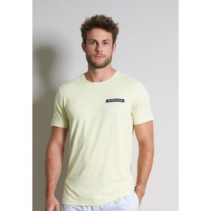 TOM TAILOR heren T-shirt met O-hals (1-pack), lichtgroen -  Maat: S