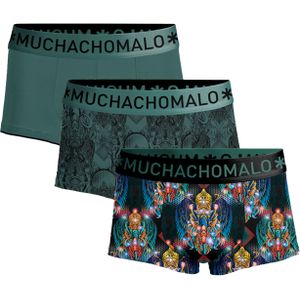 Muchachomalo boxershorts, heren boxers kort (3-pack), Trunks Myth Indo -  Maat: XXL