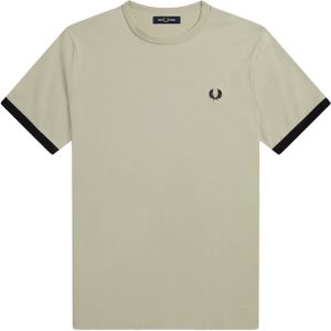 Fred Perry Ringer regular fit T-shirt M3519, korte mouw O-hals, groen -  Maat: XL