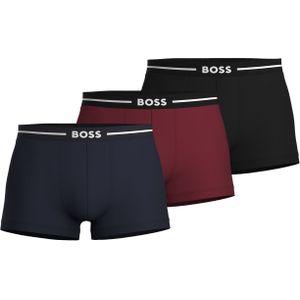 HUGO BOSS Bold trunks (3-pack), heren boxers kort, multicolor (set met verschillende kleuren) -  Maat: S