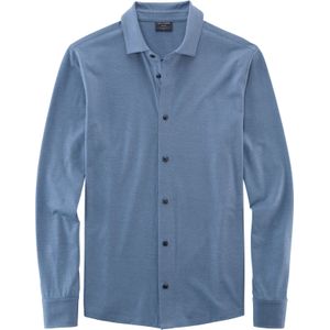 OLYMP - Casual - Polo - Rookblauw - Modern Fit