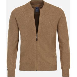 Redmond heren vest katoen, opstaande kraag, camel (middeldik) -  Maat: 6XL