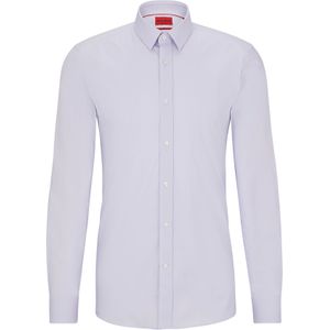 HUGO Elisha slim fit overhemd, popeline, paars