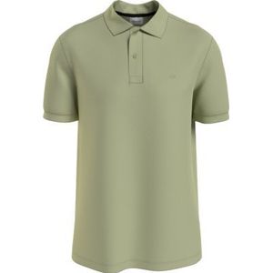 Calvin Klein Smooth Cotton Slim Polo, groen -  Maat: XXL